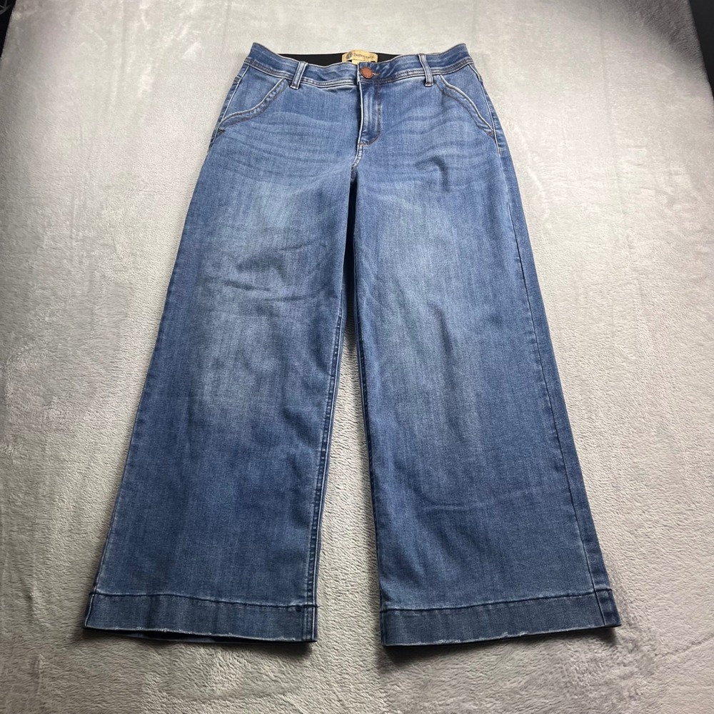 Democracy Wide Leg Flare Jeans in Medium Blue